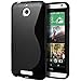 HTC Desire 510 Case, Cimo [Wave] Premium Slim TPU Flexible Soft Case for HTC Desire 510 (2014) - Black