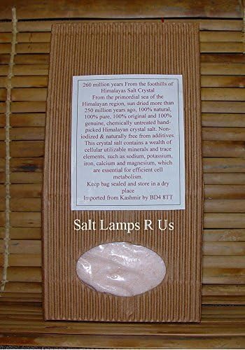 Salt Himalayan Extra Fine Salt Unrefined Natural Pink Salt 1kg Bag 0mm size by Salt Lamps 4U