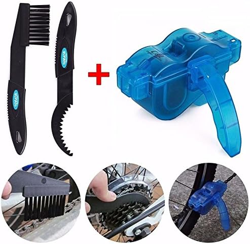 Cycling Bike Bicycle Chain Wheel Wash Cleaner Brushes Scrubber Tool Set Kit
