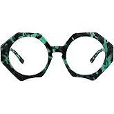 Zeelool Oversized Geometric Blue Light Blocking Glasses, Fashion Glasses for Women with UV400 Protection ZOP01887
