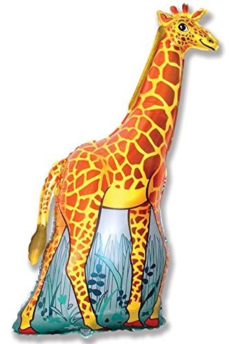 11 pc Giraffe Balloon Bouquet Decoration Happy Birthday Jungle Zoo Party Safari - //coolthings.us