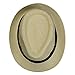 FALETO Unisex Summer Panama Straw Fedora Hat Short Brim Beach Sun Cap Classic (#01 Beige)