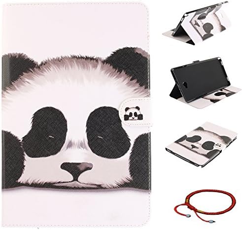 GOCDLJ Tablet Case for Samsung Galaxy Tab A 10.1 with S pen SM-P580 P585 PU Leather Flip Cover Wallet with Internal Pattern Holder Pocket Shell Artificial Sleeve Design Cute Panda