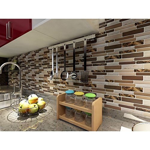 Art3d Kitchen Backsplash Tiles Peel and Stick Wall Stickers, 12"x12