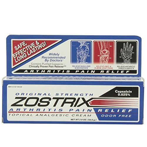 Zostrix Original Strength Arthritis Pain Relief Topical Analgesic Cream