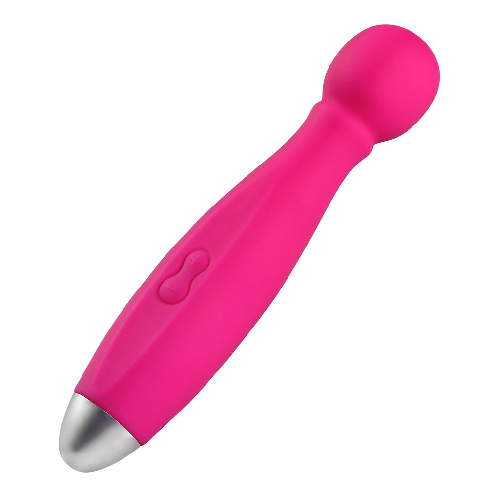 Wand Massager Electric Cordless - 9 Powerful Vibration Patterns USB Rechargeable Personal Body Massager Handheld for Muscle Aches & Sports Recovery (Rose)