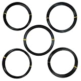 Anodized Aluminum Bonsai Training Wire 5-Size Starter Set - 1.0mm, 1.5mm, 2.0mm, 2.5mm, 3.0mm (147 feet Total) - Choose Your Color (5 Sizes, Black)