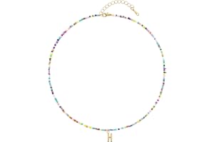 Senfour Gold Plated Initial Letter Necklaces for Girls, Name Necklace Personalized for Women, Girls, Teens and Preteen Girl Gifts