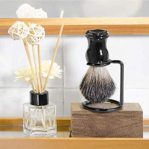 Shave Brush Stand Stainless Steel for Badger Shaving Brushes Holder Height 2.8inch/7cm Space Saver for Men