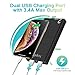 TG90° Portable Charger 25000mAh Power Bank Cell Phone Charger External Battery Pack Compatible with iPhone X 8/8 Plus 6/6S Plus Android Phone Tablets