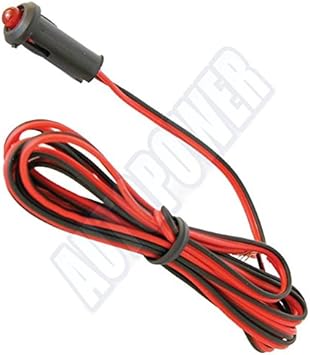 Warming Flashing Quality Red Flush Mount Panel Led Light Bulb With Cable 12 V Amazon De Auto