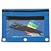 1InTheOffice Pencil Pouch 3 Ring, Red & Blue,