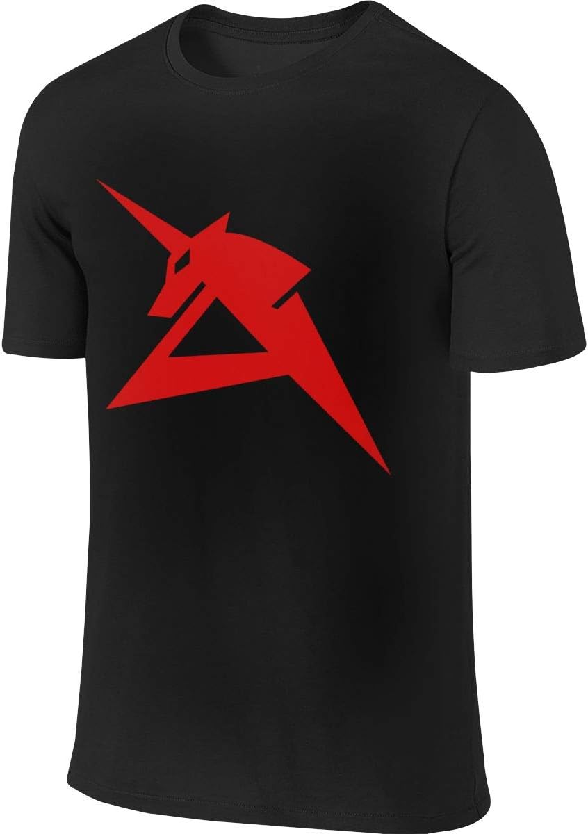 LAURDE Gundam Insignia Fashion Funny T Shirt Short Sleeve for Male Black