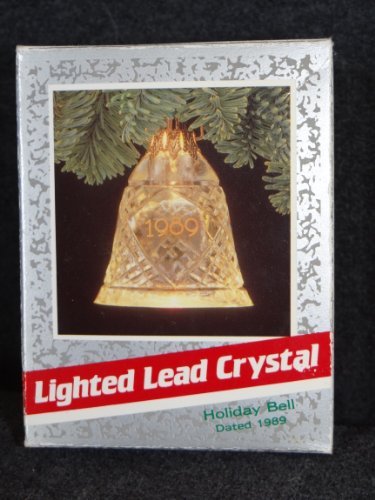 Hallmark Keepsake Magic Ornament 1989 - Lighted Lead Crystal Holiday Bell