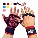RUNTOP Crossfit WODS Training Grip Gloves Pads with Strong Wrist Wrap Brace Support&Silicone Padding Workout Fitness Weight Lifting Powerlifting Gym Hand Full Palm Protect for Men Women