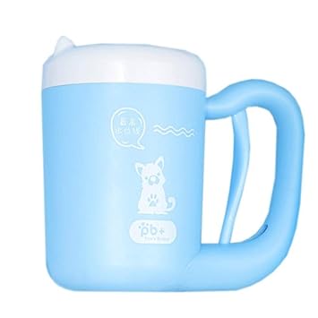 Pet Dog Paw Cleaner Cup Portable Silicone Dog Brush Foot Cup con ...