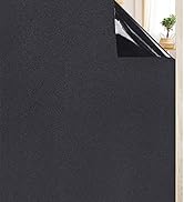 rabbitgoo Matte Blackout Privacy Window Film Frosted Films UV Protection Glass Window Sticker Dar...