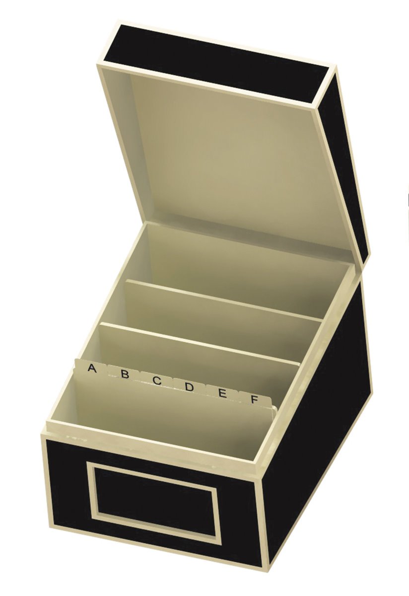 Semikolon A6 Index Card File Box, 4 x 6 Inches, Dividers A
