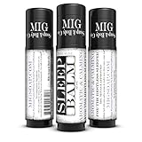 Best Therapeutic Organic Sleep Balm Aromatic and Calming Sleep Aid Chemical Free with Essential Oils for Better Sleep with Chamomile Lavender Olive Oil Castor Oil and Beeswax for the Restless Sleeper