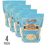 Bob's Red Mill Resealable Organic Extra Thick Rolled Oats, 32 Oz (4 Pack)