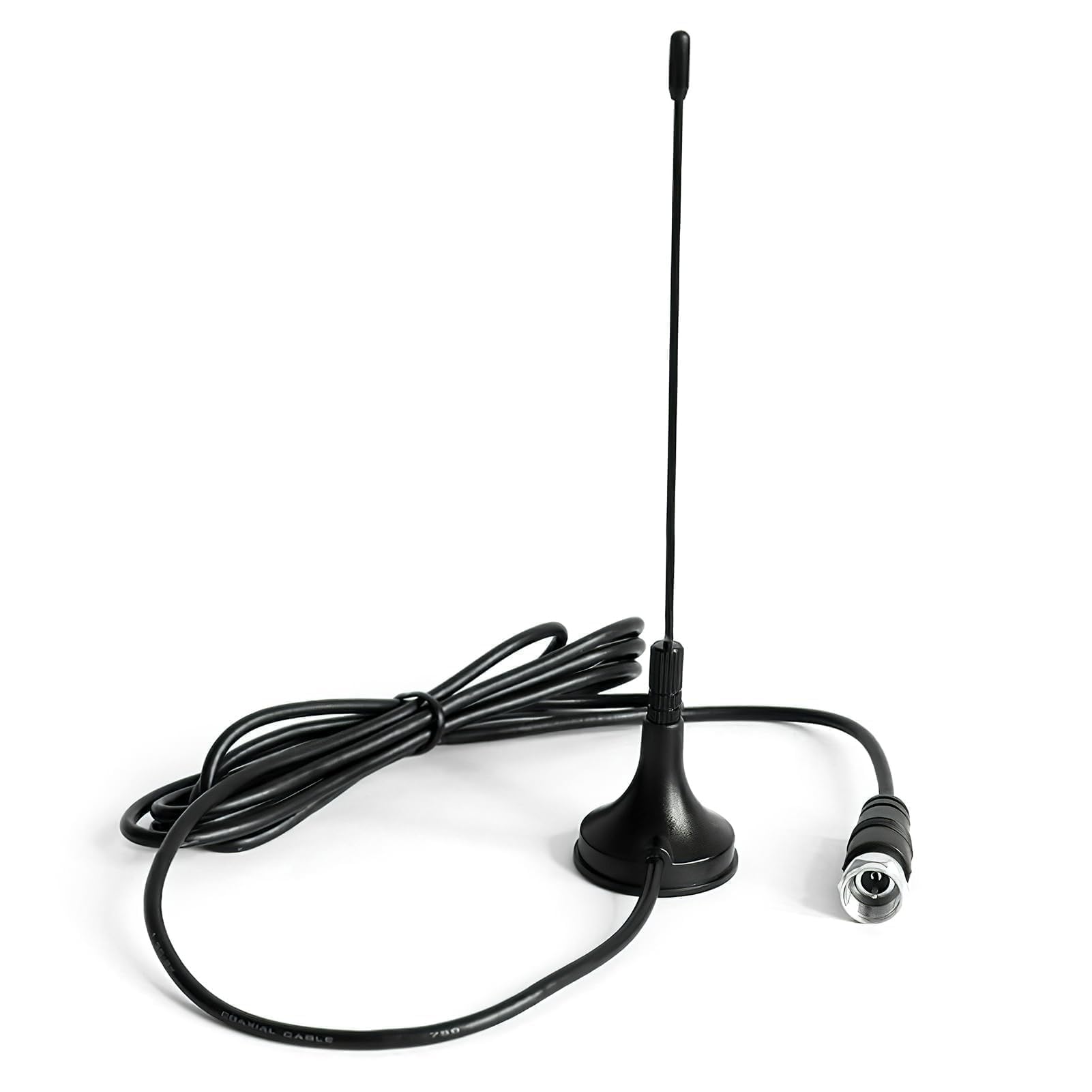 Indoor TV Aerials with Strong Signal, 360° Reception High Gain Digital Freeview TV Antenna DVD-T2 Set-Top Box Antenna with Magnetic Base for Kitchen/Truck/Bedroom Portable Television