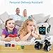 HBUDS Robots for Kids, Remote Control Robot Intelligent Interactive Robot LED Light Speaks Dance Moves Built-in Coin Bank Programmable Rechargeable RC Robot Kit for Boys, Girls,Age 8+ Years (White)thumb 1