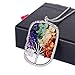 sedmart Chakra Pendant Healing Wisdom 7 Chakra Stone Rainbow Quartz Necklaces Jewelry