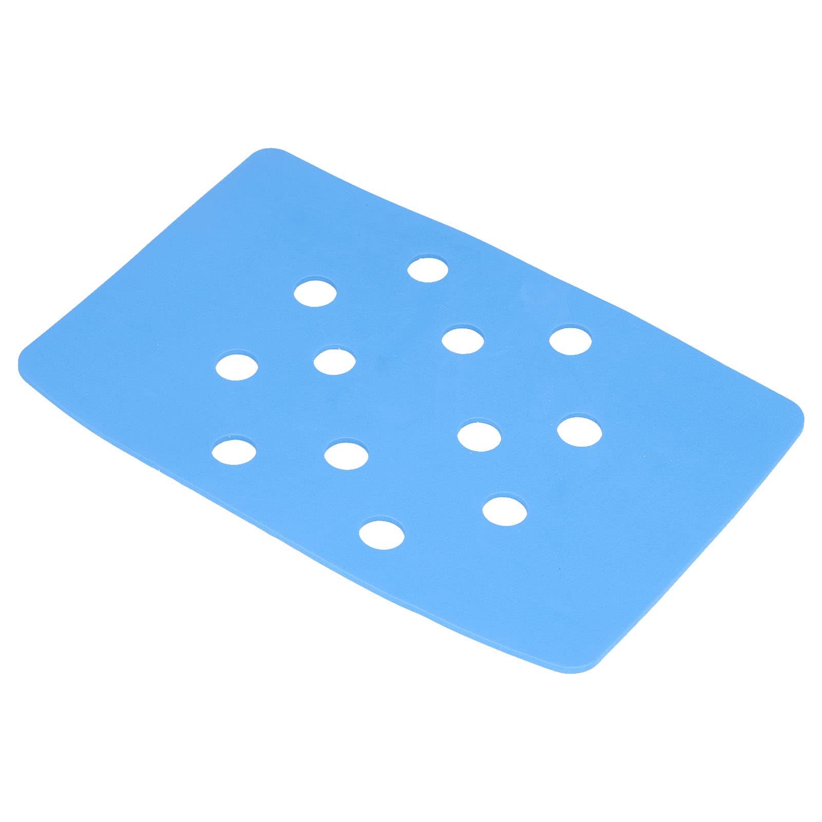 Shower Stool Cushion, Shower Chair Cushion Paste Fixed Keep Warm EVA Perforation Design Portable Bath Seat Stool Cover Blue, Bath Rugs