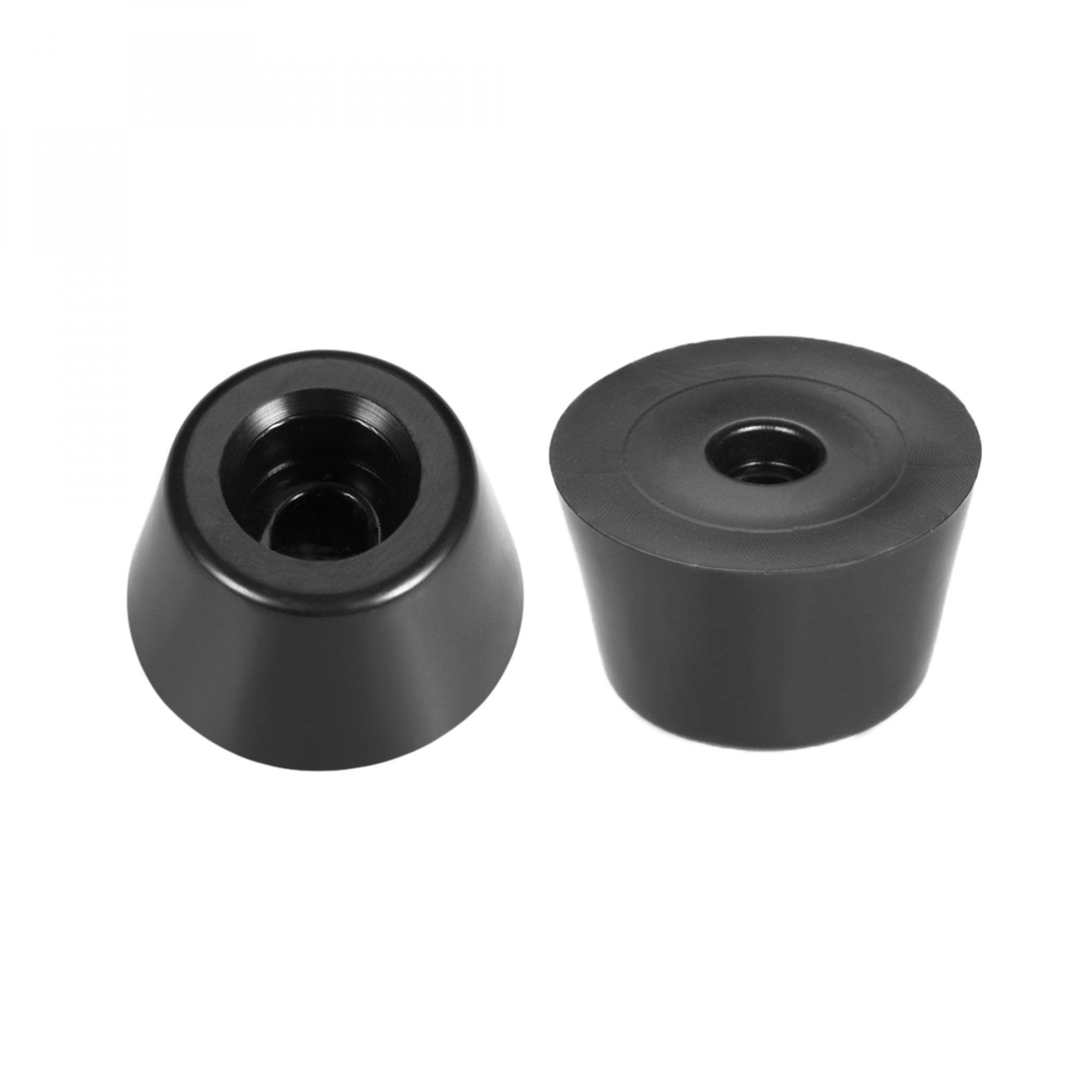 sourcing map D25 x 19 x H15mm Black Color Rubber Feet Anti Vibration Isolator Absorber Base Foot Pads, 60pcs