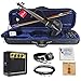 Bunnel EDGE Clearance Electric Violin Outfit Jet Black Amp Included BE300