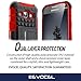 Evocel Galaxy J1 Case, Heavy Duty Armor Case with Stand For Samsung Galaxy J1 (2015) - Evocel Retail Packaging, Red