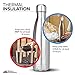 Modern Innovations 17 Ounce Stainless Steel Water Bottles, Vacuum Insulated Double Walled Leak Proof Sports Water Bottle, 1 Pack, Chrome