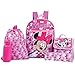 Disney Minnie Mouse Polka Dot 5 Piece Backpack Set