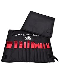 Herramienta de 5 piezas para extracción del panel, juego de extracción de tapicería y molduras de automóvil, extractor de sujetadores para marco de las puertas, molduras y panel de instrumentos, la única herramienta de palanca de extracción que comprarás