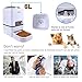 Iseebiz Automatic Pet Feeder, Cat Dog Food Dispenser 6 Liter Hopper with Voice Recorder, Timer Programmable, Portion Control, Food Dispense Remind, IR Detect, 4 Meals a Day for Medium Large Cats Dogs