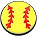 Softball Rubber Charm for Wristbands and Shoes