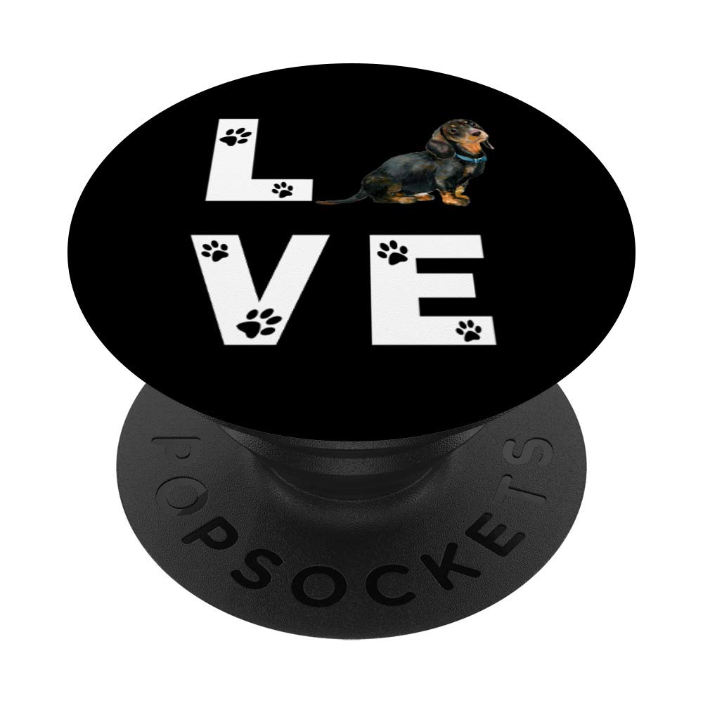DACHSHUND Dog Puppy Love Gift PopSockets Swappable PopGrip