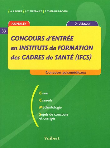 Concours d'entrée en instituts de formation des cadres de santé (IFCS)