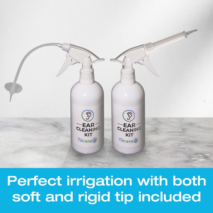 Ear Wax Removal Tool by Tilcare Ear Irrigation Flushing System for Adults & Kids Perfect Ear