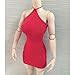 Jili Online 1/6 Female Dress Skirt Halter Neck Red for 1/6 Scale 12'' Phicen Kumik Action Figure