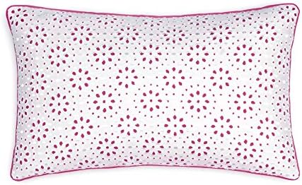Southern Tide Long Bay Decorative Pillow, 12" W x 20" L, Pink/White