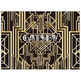 Allenjoy 8x6ft Photography backdrops Great Gatsby Birthday Adults Children Party Black and Gold Golden Banner Photo Studio Booth Background Newborn Baby Shower photocall