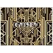 Allenjoy 8x6ft Photography backdrops Great Gatsby Birthday Adults Children Party Black and Gold Golden Banner Photo Studio Booth Background Newborn Baby Shower photocall