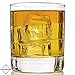 Taylor'd Milestones No. 1 DAD Scotch Glasses, 10 oz Whiskey Glass Set of 2, Diamond Etched Strong on the Rocks Tumbler