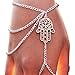 New Fashion Ladies Jewelry Accessories Silver Hand Shape Link Chain Interweave Finger Ring Women Bracelet