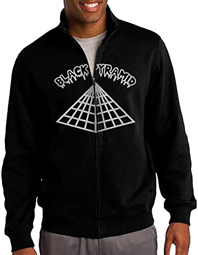 Mens Chris Brown Black Pyramid Zipper Jacket Hoodie Sweatshirt