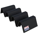 BULLKE 4-Pack 6-Inch Rooftop Pipe Supports &ndash; Heavy-Duty UV-Resistant Pipe Cradles for Conduit, PVC &amp; Metal Pipes &ndash; 250 lb Capacity &ndash; Made in USA