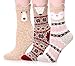 Dosoni Womens Girl Cartoon Animal Patterned Novelty Cute Casual Crew Socks Pack of 3