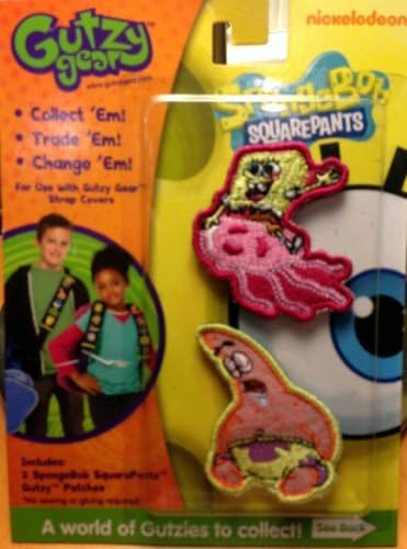 Gutzy Gear SpongeBob Backpack Patches - SpongeBob and Patrick by Gutzy