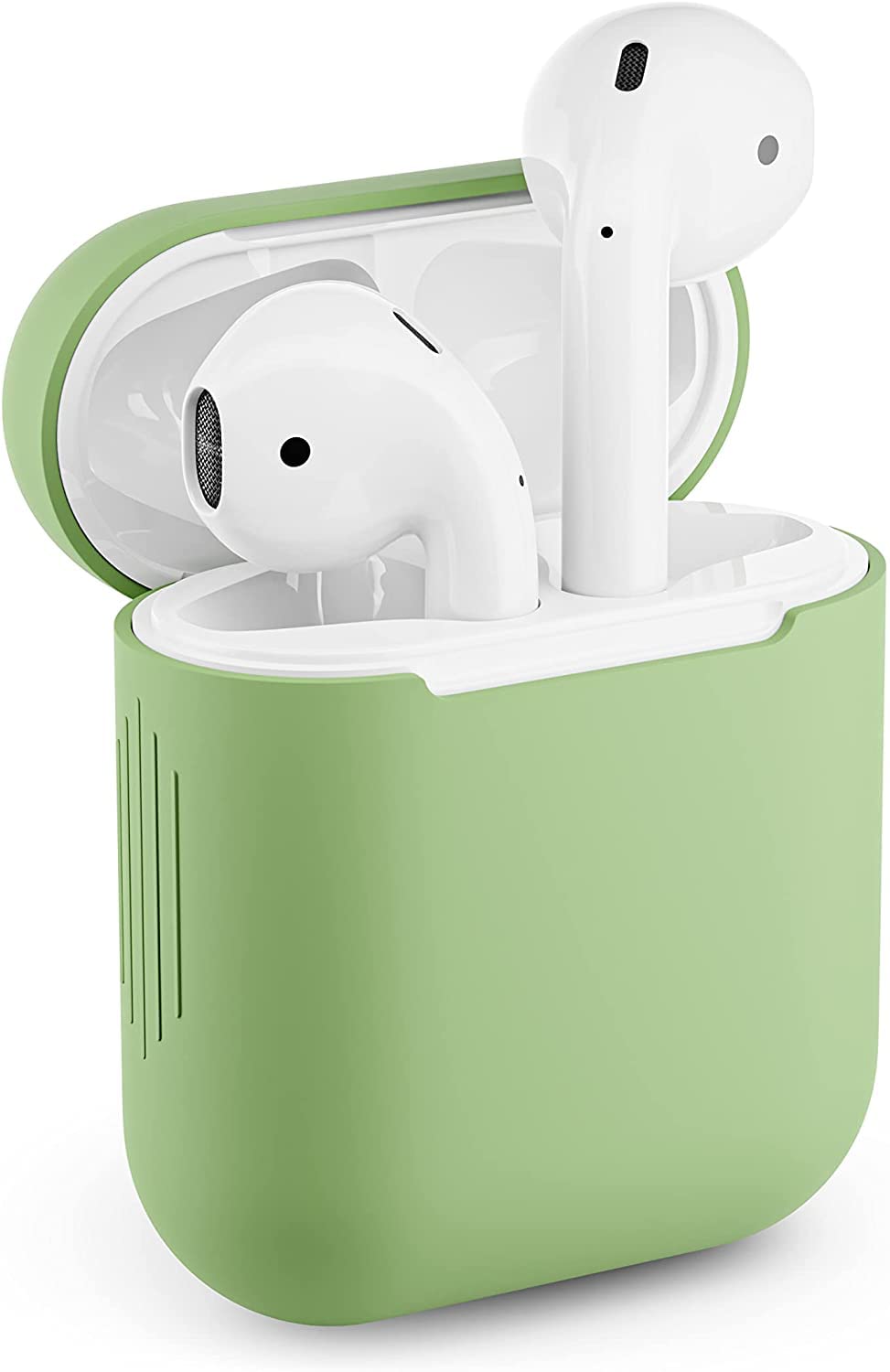 Protective Case for Apple Airpods 1 Silicone Case Airpod Case (Light Green)